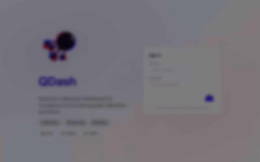 Signing in to QDash
